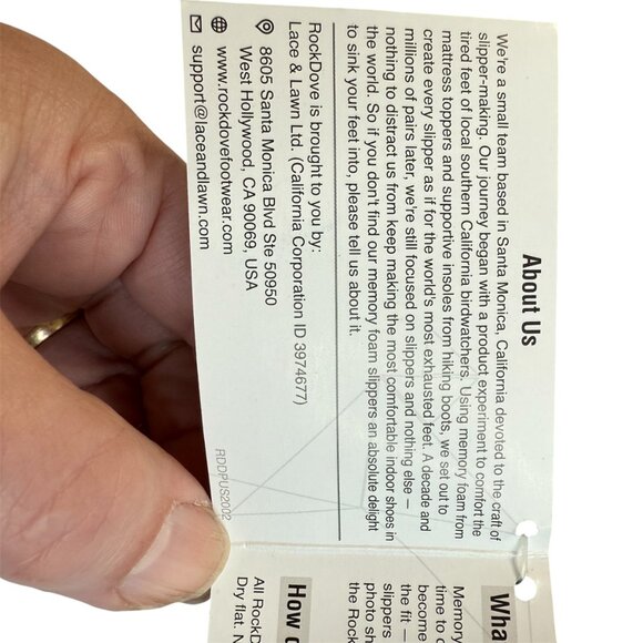 RockDove Two-Tone Men’s Memory Foam Slippers – Gray/Blue – Size Men's 7-8 Cozy - Picture 9 of 11